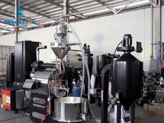 15 kg professioneller Kaffeeröster, mit vollautomatischem Ladegerät, Rauchentferner und Kaffeebär ausgestattet