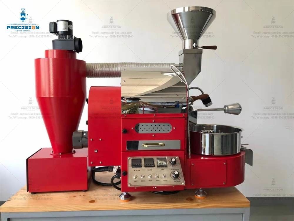 Programmierbarer Kaffeeröster 1 kg Rotfarbe Röstzeit 12-15 Minuten
