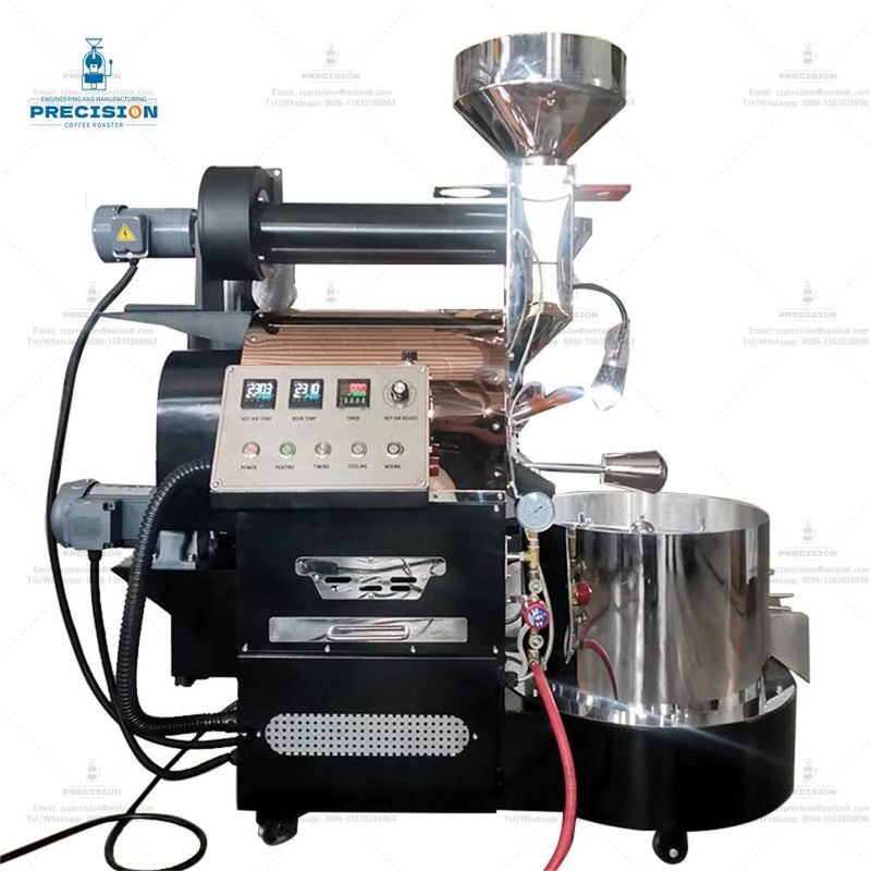 Kaffeeroaster aus Gusseisen 10 kg 12 kg 15 kg Großtrommel aus Edelstahl Kaffeeroaster für den gewerblichen Gebrauch