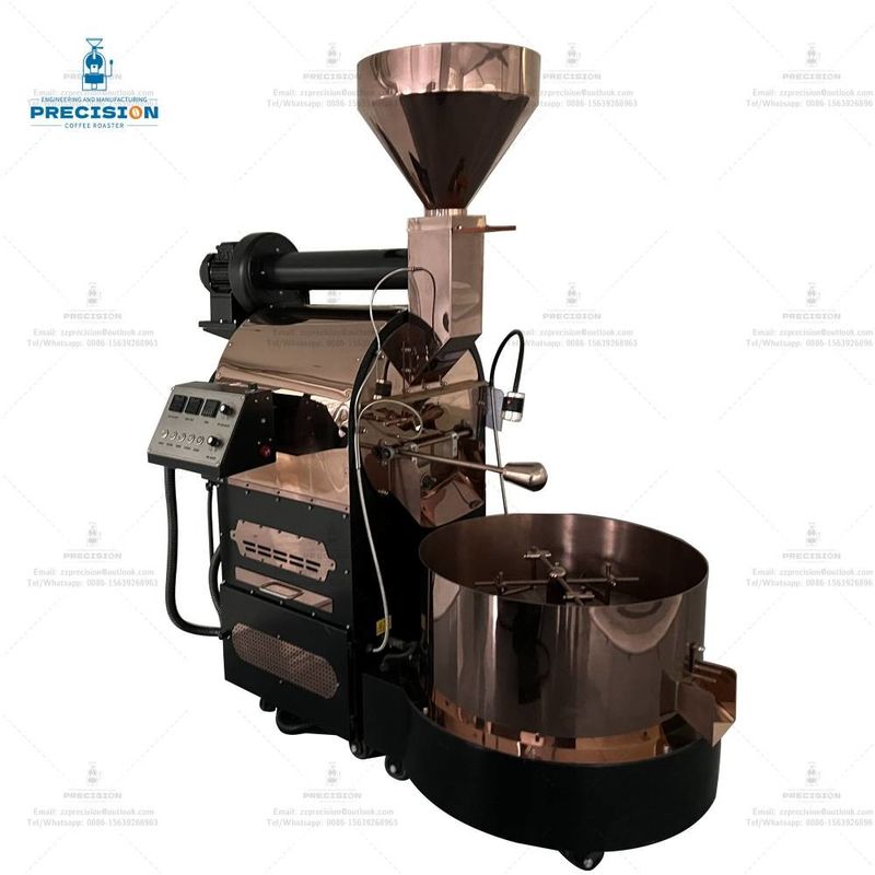 Präzisionskaffeeröstemaschine kommerziell mit Edelstahltrommelgehäuse