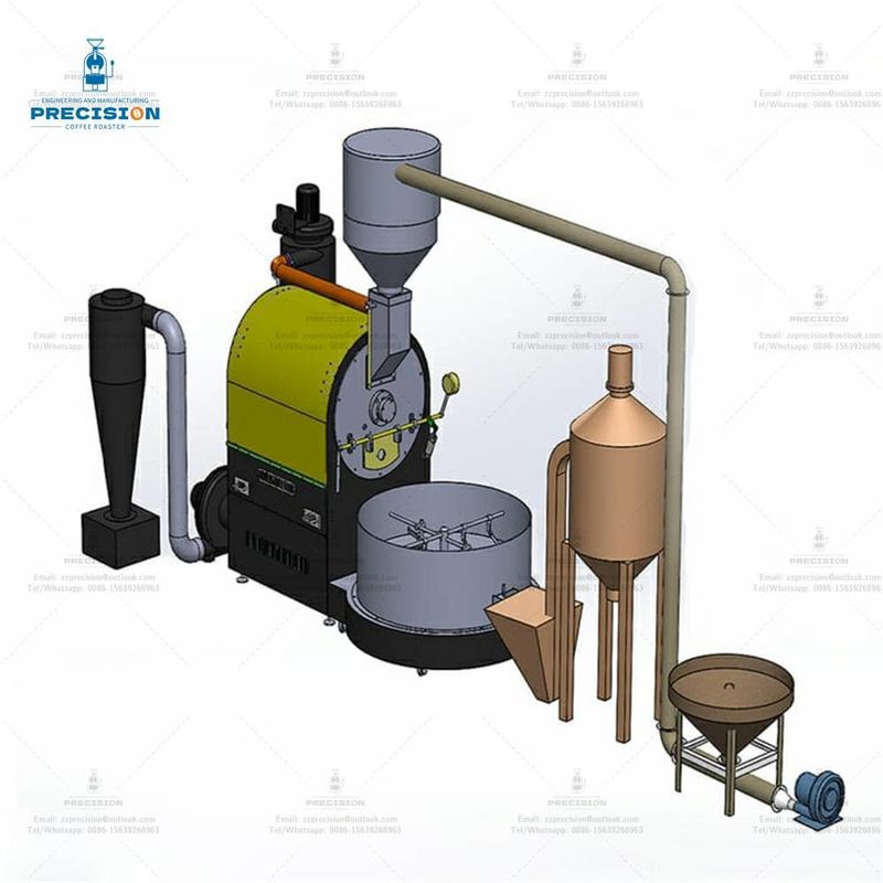 Industrielle Kaffeeröstemaschine für Großproduktion Kaffeeröstungssystem