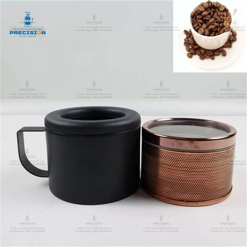 Intelligenter Kaffeeroaster mit Airbox und Kühlbecher 220V 2000W Heimkaffeeroaster Schwarz Weiß