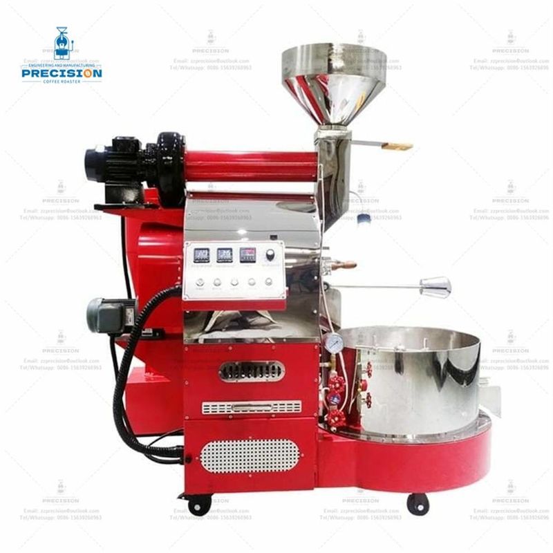 200w 3kg Kaffeeroaster mit Wärmebeständiger Doppelschicht 316 Lebensmittelqualität Edelstahl Trommel