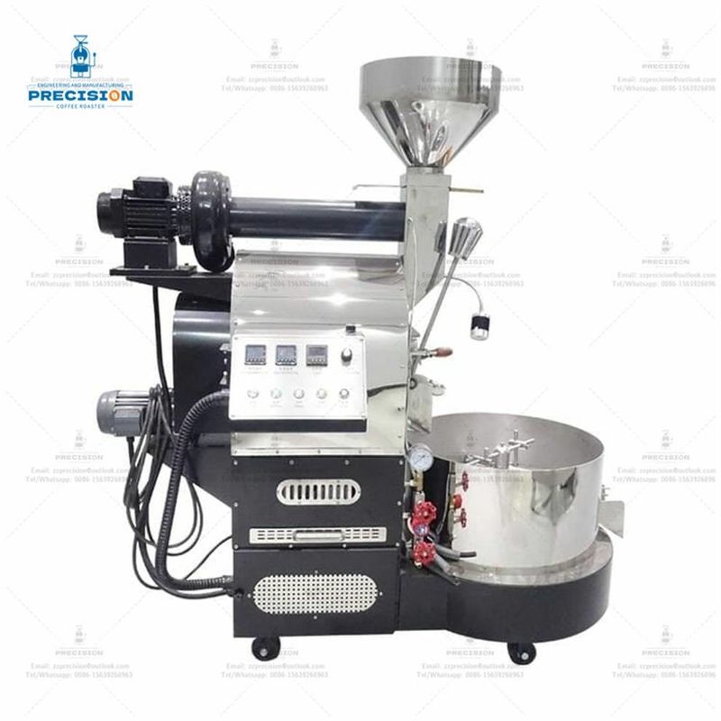 200w 3kg Kaffeeroaster mit Wärmebeständiger Doppelschicht 316 Lebensmittelqualität Edelstahl Trommel