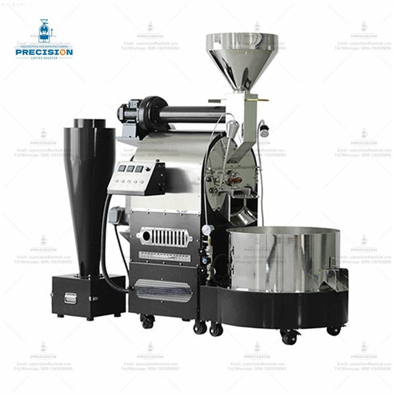 Mehrfachbrenner Doppelschicht Edelstahltrommel 5Kg 10Kg 15Kg 20Kg Röstmaschine Kaffeebohnenroaster