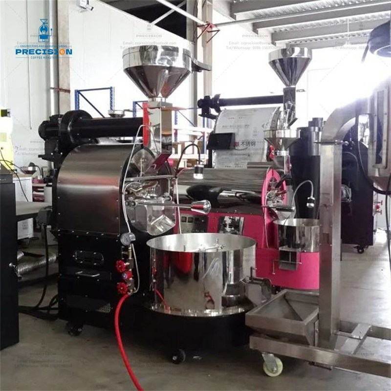 Mehrfachbrenner Doppelschicht Edelstahltrommel 5Kg 10Kg 15Kg 20Kg Röstmaschine Kaffeebohnenroaster