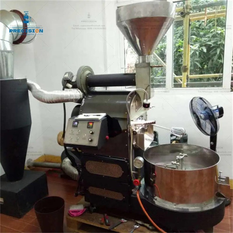 Mehrfachbrenner Doppelschicht Edelstahltrommel 5Kg 10Kg 15Kg 20Kg Röstmaschine Kaffeebohnenroaster
