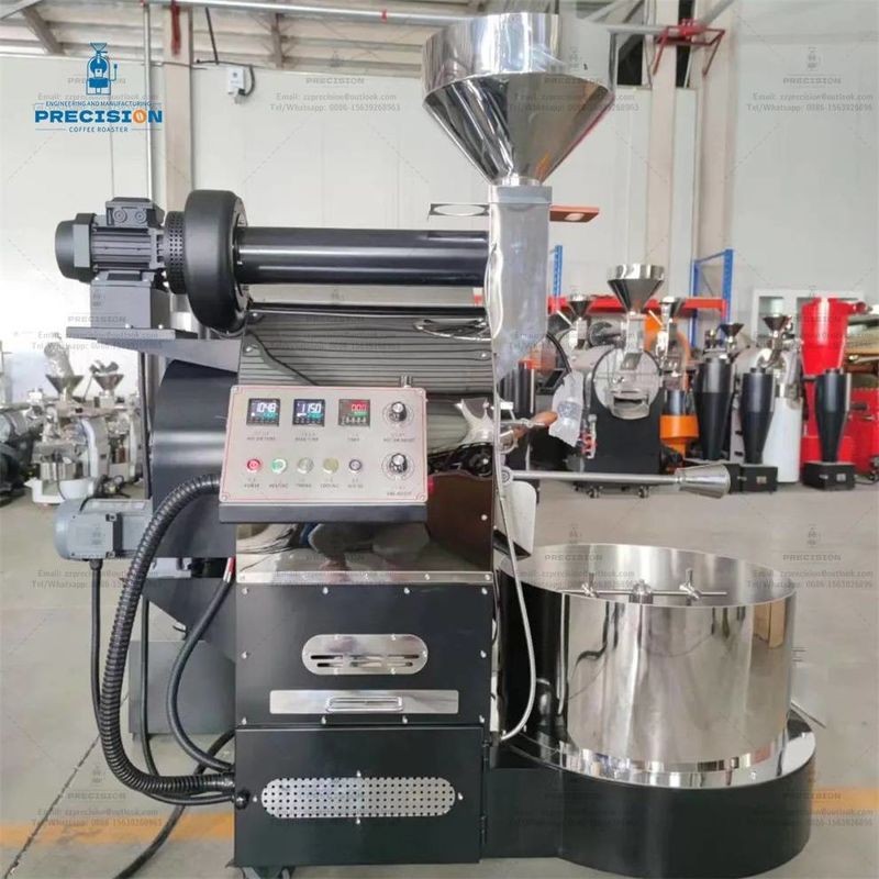 Doppelschicht Edelstahl Trommelnuss 5Kg 10Kg 15Kg Mehrfachbrenner-Röstmaschine Kaffeebohnen-Röstmaschine