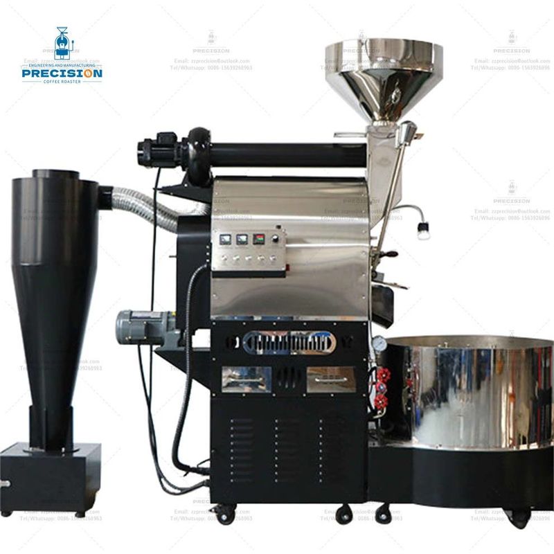 Handelsindustrie Automatische 20Kg 30Kg 60Kg Multi-Brenner Infrarot Gas Elektrische Kaffeekaffeine Kaffeebohnenbrenner