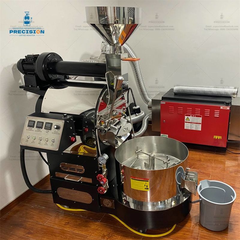 Handelsindustrie Automatische 20Kg 30Kg 60Kg Multi-Brenner Infrarot Gas Elektrische Kaffeekaffeine Kaffeebohnenbrenner